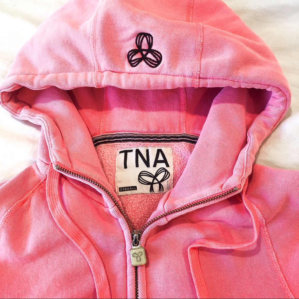 Bright Pink TNA Aritzia Hoodie
